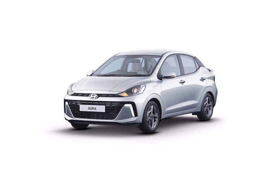 Hyundai Aura in Typhoon Silver